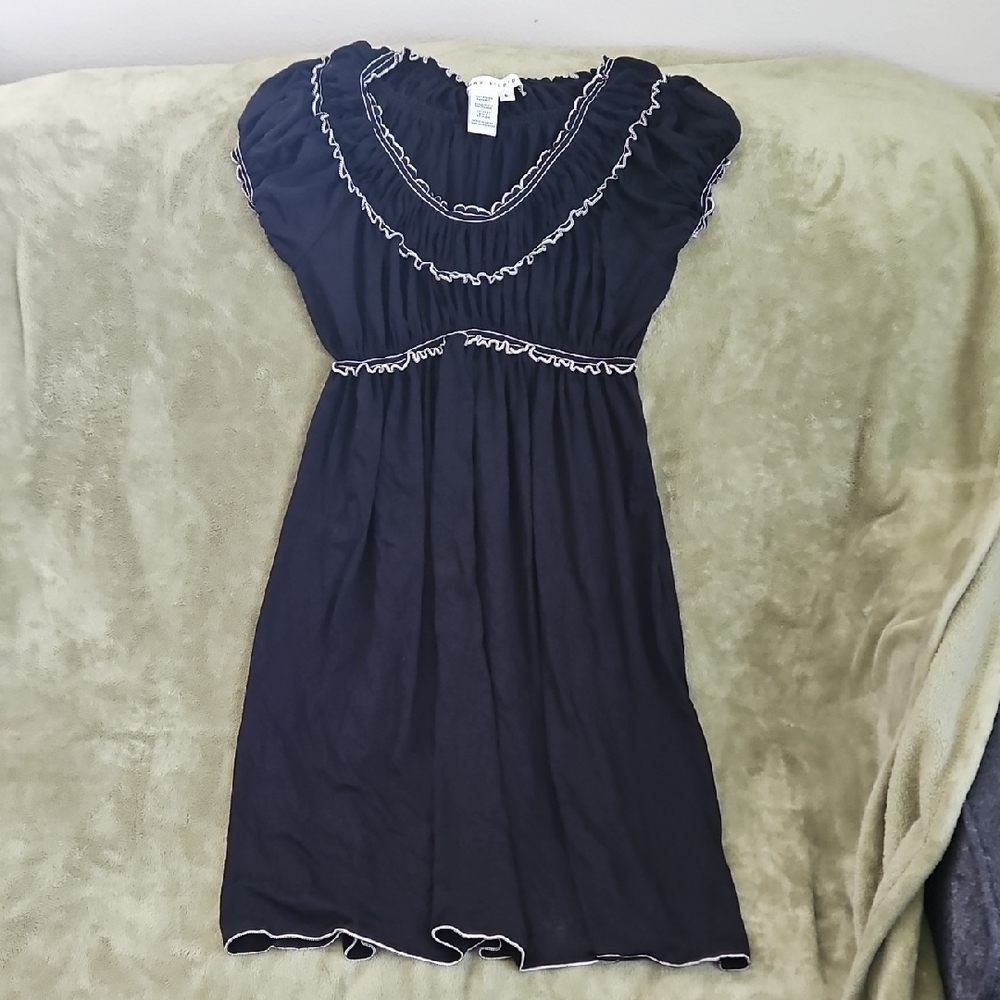 Max Studio Black Ruffled Dress